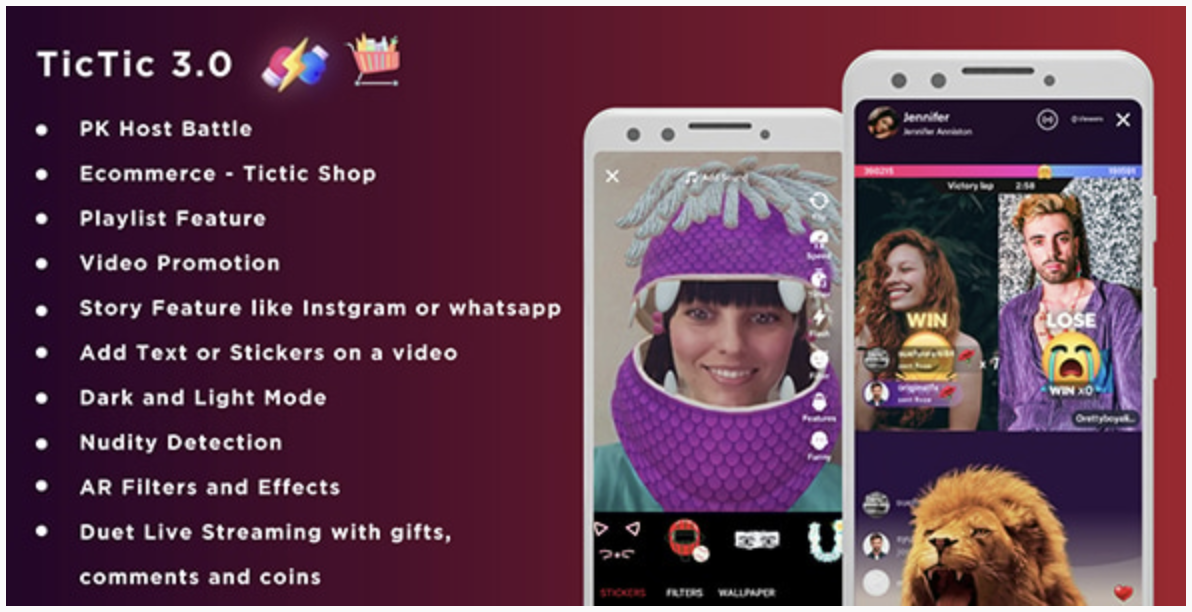 TicTic - Android media app for creating and sharing short videos - CodeMinta