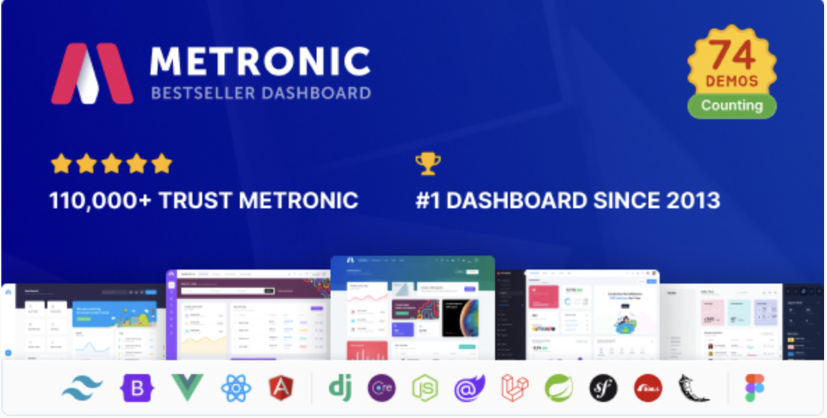 Metronic | Tailwind, Bootstrap, React, Vue, Angular, Asp.Net & Laravel Admin Dashboard HTML Template - CodeMinta